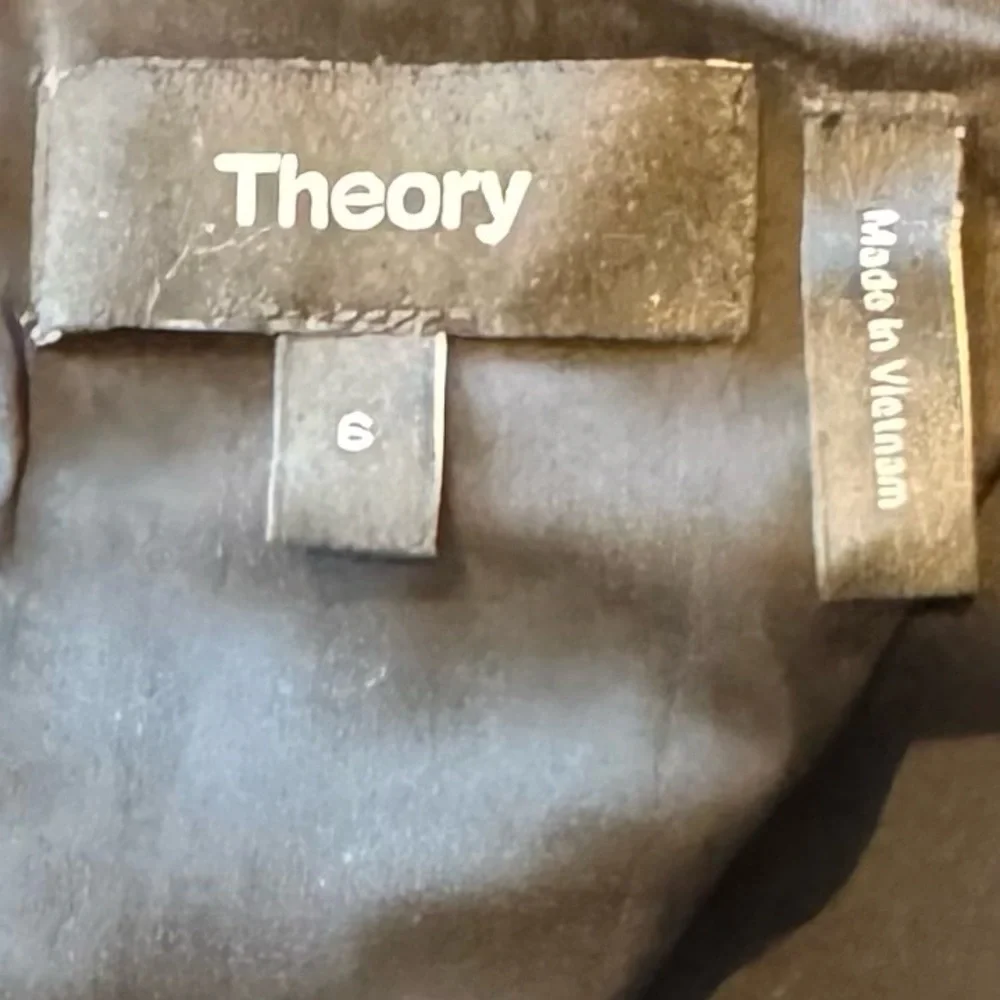 Theory Cap Sleeve Shift Dress Checkered Textured Women’s Size 6 - Picture 9 of 11